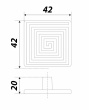 BOYARD.Ручка мебельная RC090CP.4