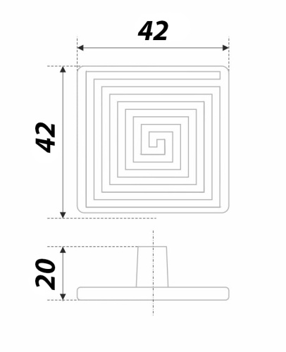 BOYARD.Ручка мебельная RC090CP.4