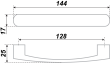 BOYARD.Ручка S1760/128 RS017SC.4/128
