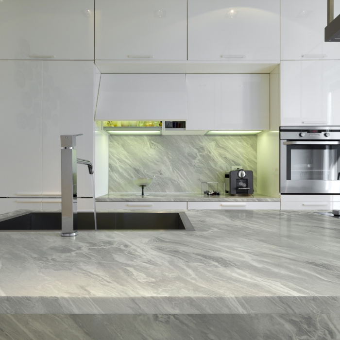Стеновая панель Nuvolato marble 2341/Pt Slotex 4200х600х10 мм