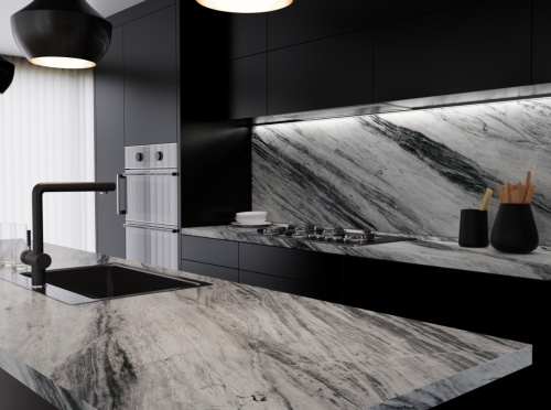 Столешница Crystal marble 8040/Sl Slotex 3000х600х40 мм