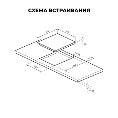 Индукционная варочная панель LEX EVI 430 F DS