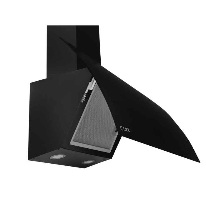 Кухонная вытяжка наклонная LEX PLAZA GS 600 BLACK