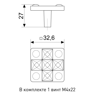 Ручка мебельная со стразами 873-К CS SOLLER Серебро 128-431