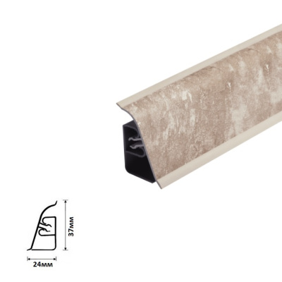 Плинтус для столешниц Thermoplast АР740/850 Малага 1302 37х24х3000мм (ф-ра 1226)