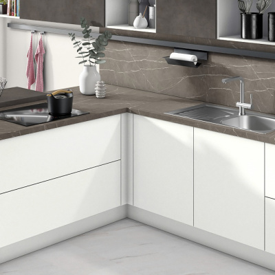 Столешница Камень пьетра гриджиа антрацит F205/ST9 EGGER 4100х600х38 мм