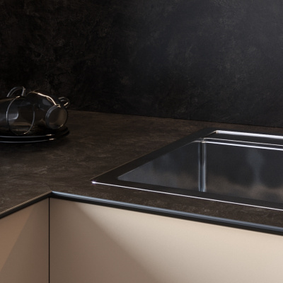 Столешница Black slate 2333/Q Slotex 4200х600х40 мм