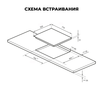Электрическая варочная панель LEX EVH 772A BL