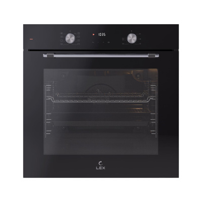 Электрический духовой шкаф с грилем LEX EDP 680 BL MAX
