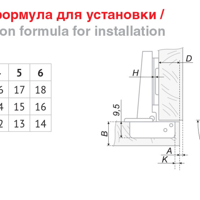 Мини-петля мебельная накладная Slide-On BOYARD с обратной пружиной H402A21/1310