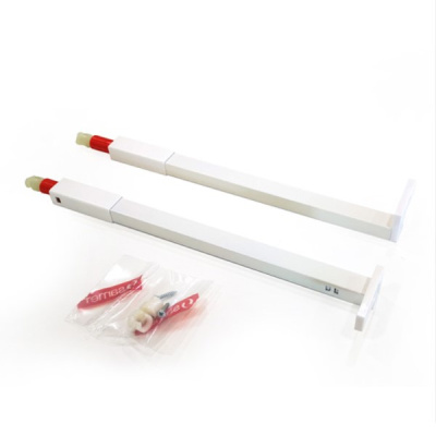 Рейлинг для деревянной задней панели SMARTFLOW/FLOWBOX 550мм белый SAMET 12796141701