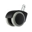 Мебельное колесо, d50мм., крепление штифт d10мм. BOYARD N108BL/GR.5
