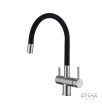Смеситель для кухни Emar ЕС - 3015 SATIN высокий излив сатин