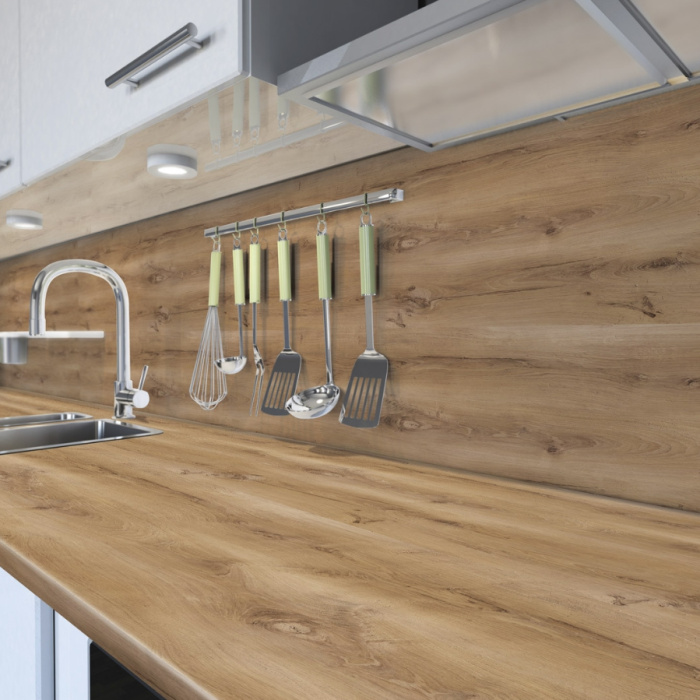 Стеновая панель Scottish oak 2613/P Slotex 4200х600х10 мм