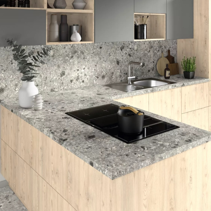 Столешница Терраццо Триест серый F021/ST75 EGGER 4100х920х38 мм