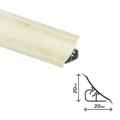 Плинтус для столешниц Камень Марокканский Thermoplast MRK120 20х20х3000мм 1220 (ф-ра 1004)
