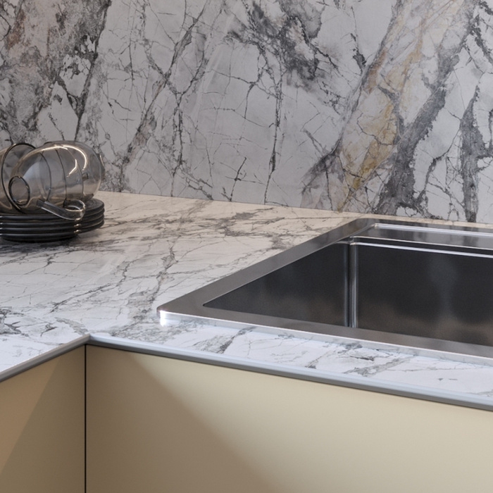 Стеновая панель Brazilian marble 8055/Sl Slotex 4200х600х10 мм