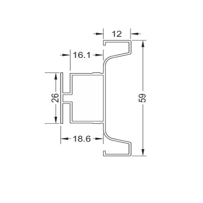 Ручка-профиль G-line "C" Белый XGJB-4119.WHT.4500