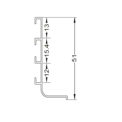 Ручка-профиль G-line "L" Белый XGJB-4581.WHT.4200