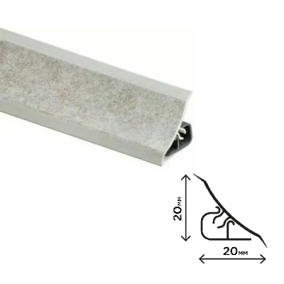 Плинтус для столешниц Галия Thermoplast MRK120 20х20х3000мм 1282 (ф-ра 301)