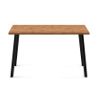 Обеденная группа Стол прямоугольный и 4 стула серые (table88058032DW black + chair_desert gray_black)