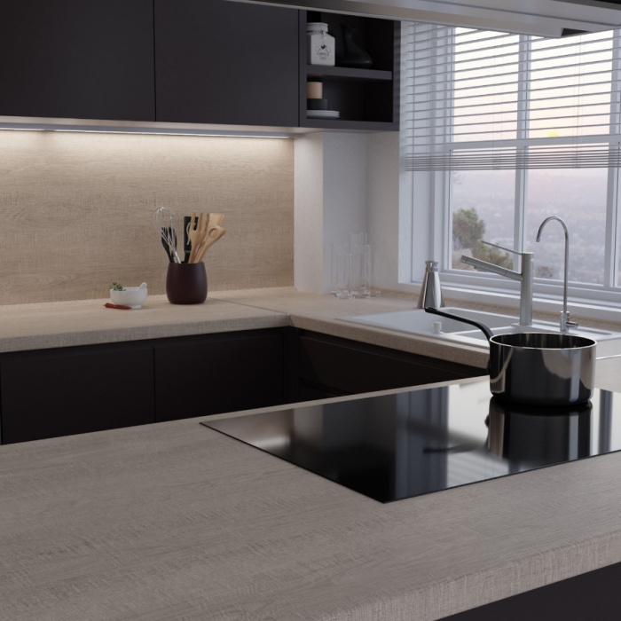 Столешница Sawbury oak light 7141/Sc Slotex 3000х600х40 мм