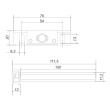 Полкодержатель скрытого монтажа BOYARD P701ZN.0