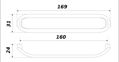 BOYARD.Ручка мебельная OPA RS283CP.3/160