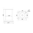 Опора мебельная BOYARD N207CP.2