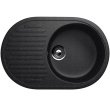 Мойка из искусственного камня U-107-308 черный Ulgran 720х455мм