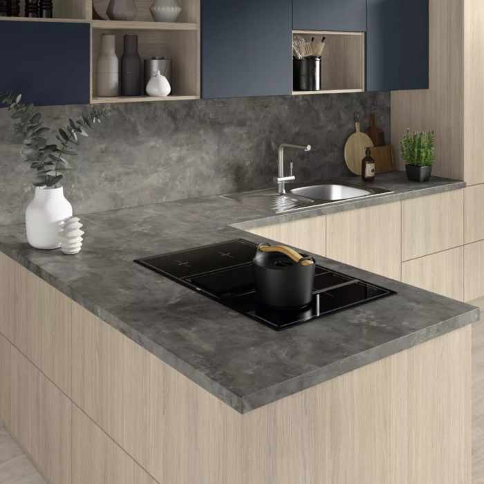 Столешница Камень металл антрацит F121/ST87 EGGER 4100х600х38 мм