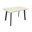 Обеденная группа Стол прямоугольный и 4 стула бежевые (table88058032LAP + chair_holland_black)