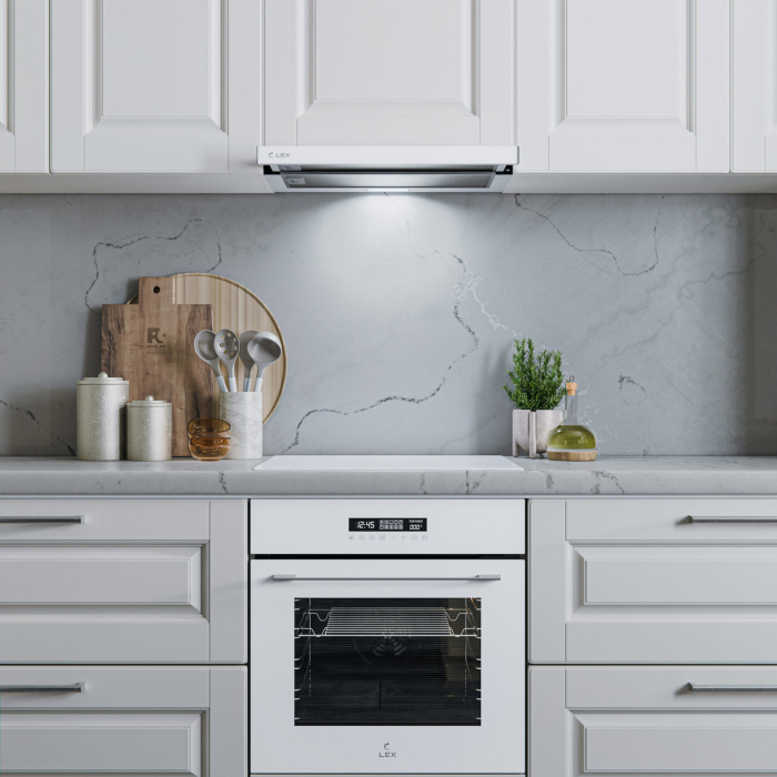 Электрический духовой шкаф с грилем LEX EDS 100 WH