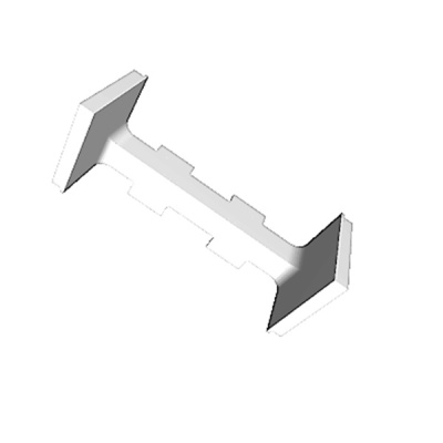 Уголок открытый G-line "C" эконом gola.c.extcorn.wht