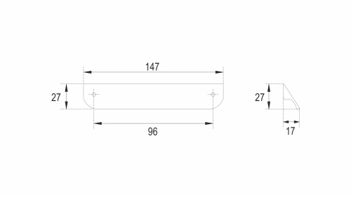 Ручка мебельная TICK BOYARD RS156GR.3/96