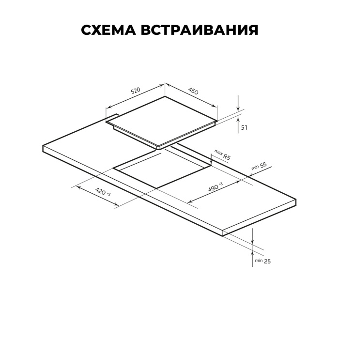 Электрическая варочная панель LEX EVH 430A BL