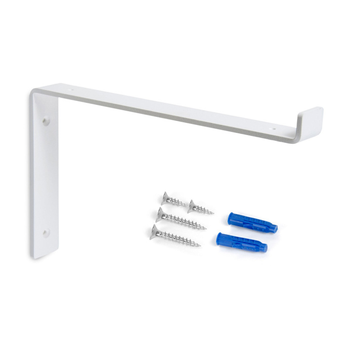 Полкодержатель декоративный PLACE 256х150х30 мм белый BOYARD P302W.4