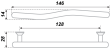 BOYARD.Ручка S2650/128 RS026SN.4/128