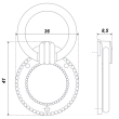 BOYARD.Ручка мебельная RC043AB.3
